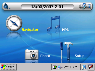 Factory with taskbar