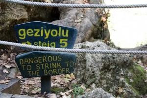 Dangerous to strink to the border?